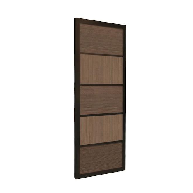 Concept SGA Espresso Cafe Sliding Closet Door 60-in x 80-in