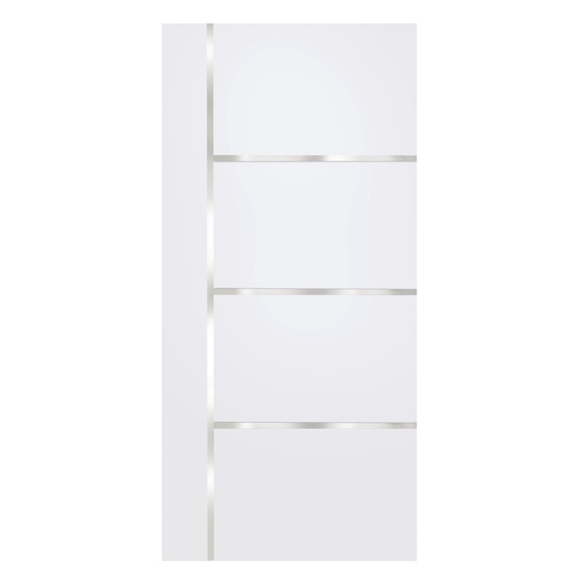 Concept SGA 36-in x 80-in White Aspen Interior PVC Slab Door