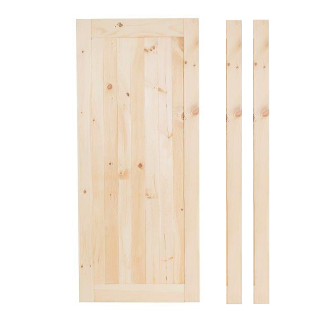 Concept SGA 32-in x 80-in Natural Pine Interior Barn/ Slab Door