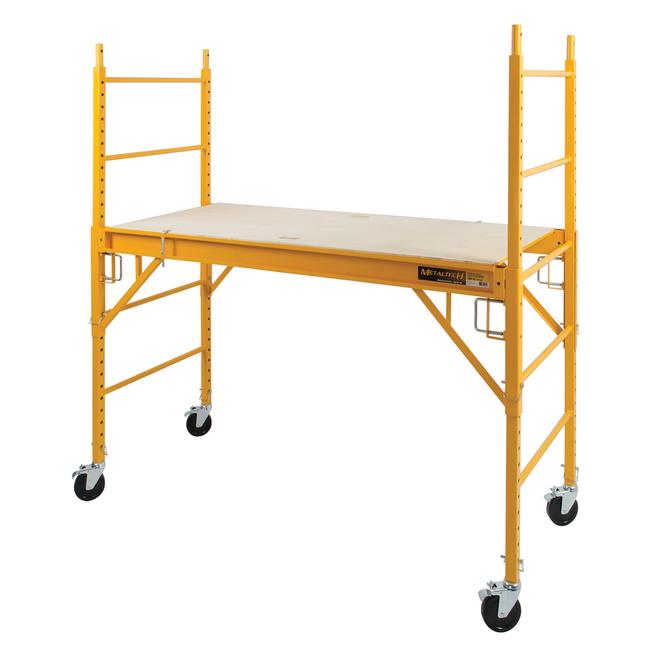 Metaltech 1000-lb Load Capacity 6-ft Portative Adjustable Scaffold Steel