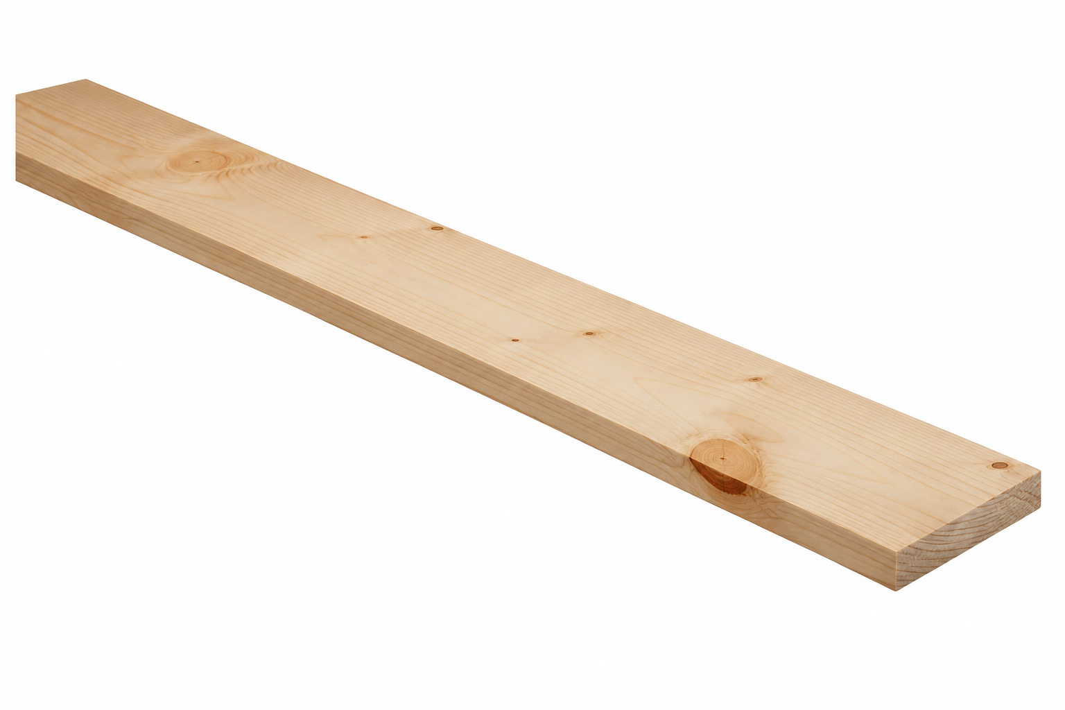 Goodfellow White Pine Lumber - D4S - Natural - 2-in T x 8-in W x 6-ft L