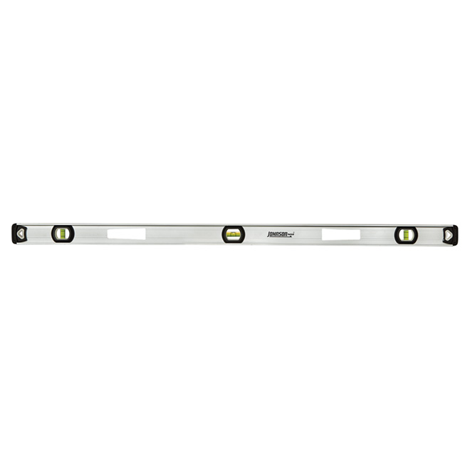 Johnson Surroundview Level - Aluminum - Silver - 3 Vials - 48-in