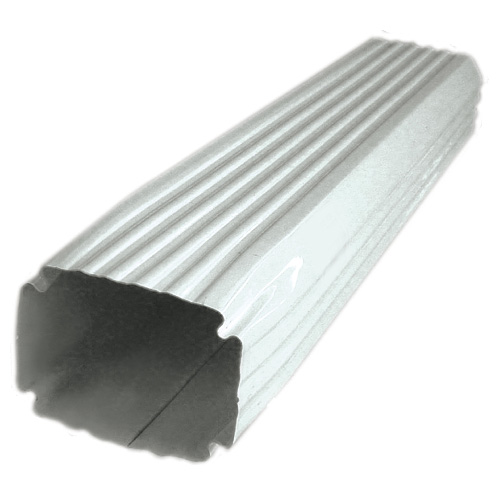 Primeau 1-Pack 18-in White Steel Hi-Bak Gutter Extension Pipe