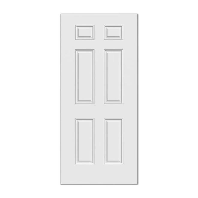 Reliabilt 6-Panel Outswing Steel Entry Door 34-in x 80-in