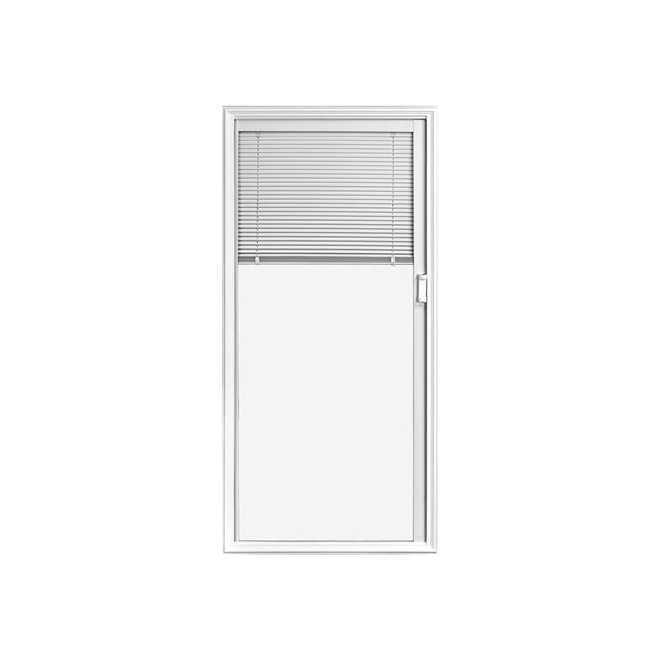 JELD-WEN 22 x 64 Full Lite Low-E Clear Door Glass Insert with Blinds Between Glass