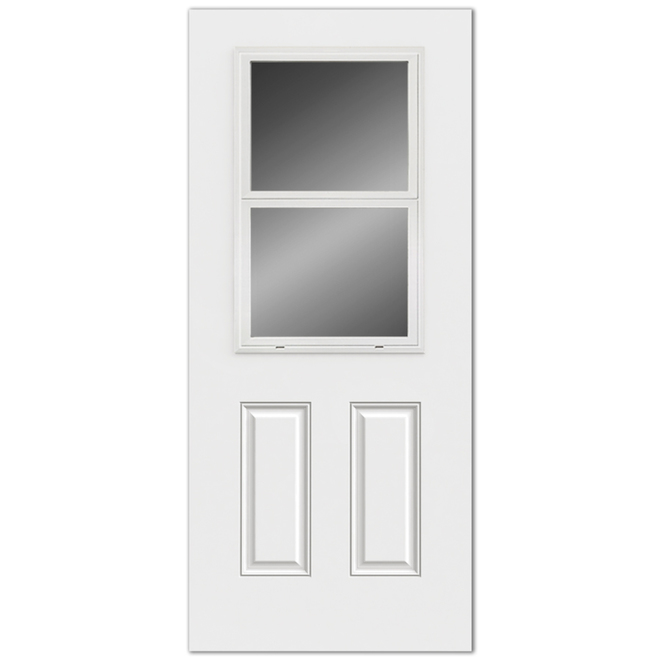 JELD-WEN Reliabilt Ventlite Steel Entry Door (Common: 32-in x 80-in; Actual: 33.5-in x 81.75-in)