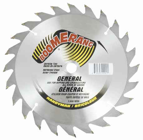 Dyr General Purpose Circular Saw Blade - 7 1/4-in dia - Single Direction - 24 Teeth