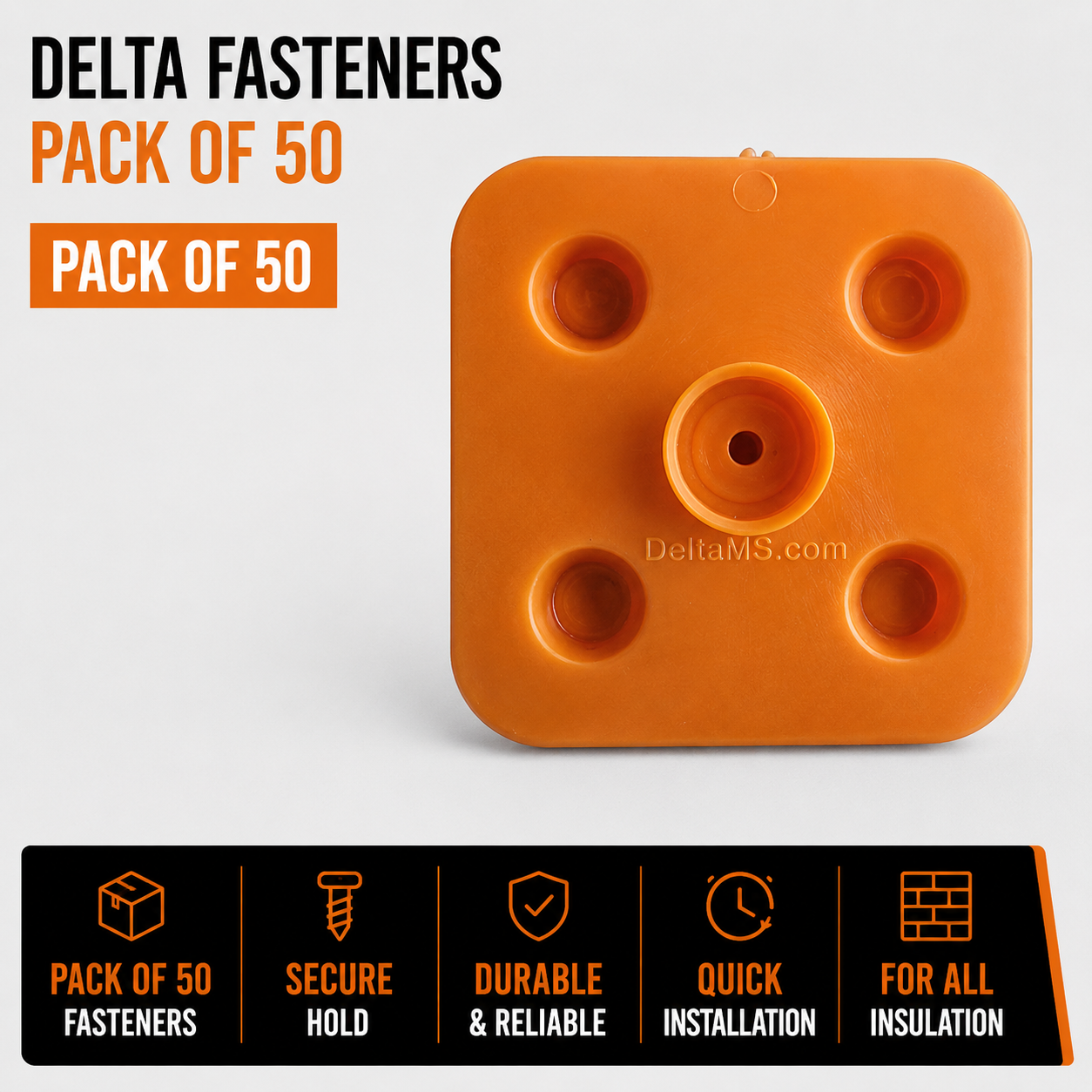 Delta Fasteners - Pack of 50