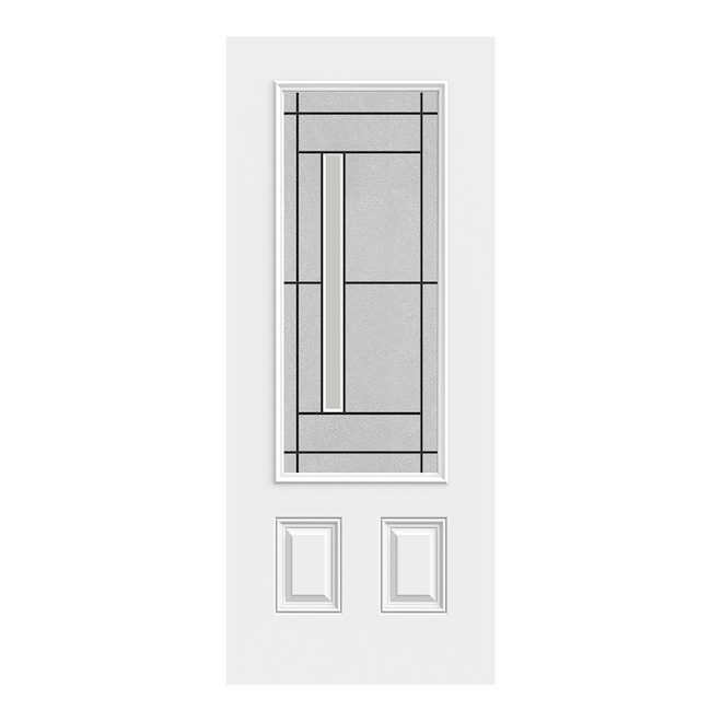Jeld-Wen Atherton Steel Door - Right-Hand Inswing - Primed - 34-in W x 80-in H