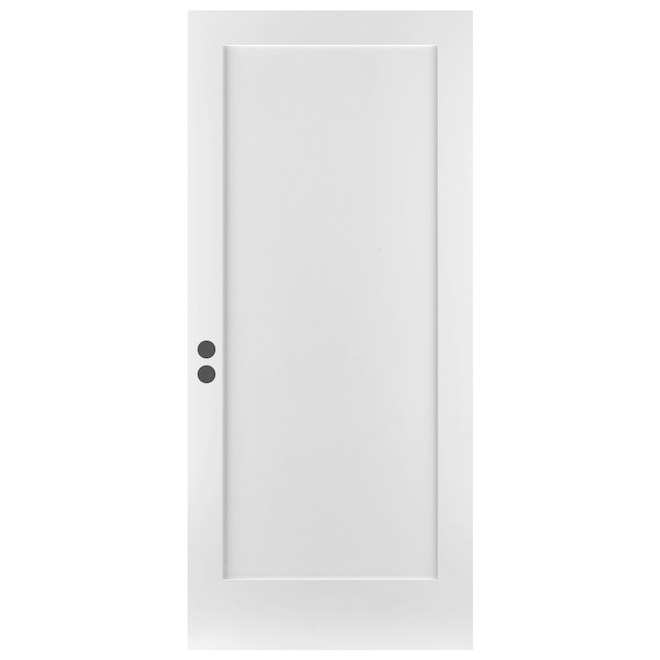 JELD-WEN Shaker 1-Panel Steel Door - Right-Hand Inswing - Primed - 34-in W x 80-in H