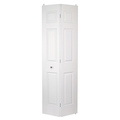36-in x 78-in 6-Panel Textured Primed Bifold Interior Door