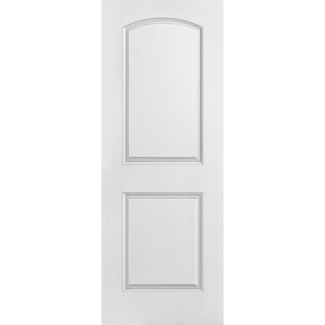 28-in x 80-in Primed 2-Panel Arch Smooth Roman Interior Slab Door