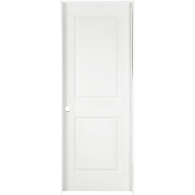 32-in x 80-in 2-Panel Smooth Left-Hand Primed Pre-Hung Interior Door