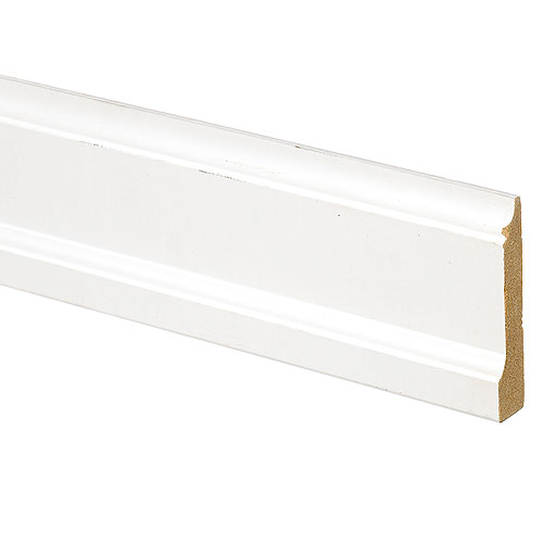 Metrie Window and Door Casing - Primed - White - MDF - 11/16-in T x 3 1/4-in W