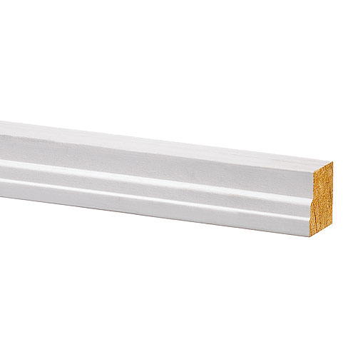 Metrie Brick Moulding - 1 3/16-in T x 1 3/8-in W x 168-in L - Finger-Jointed Pine - Primed - White