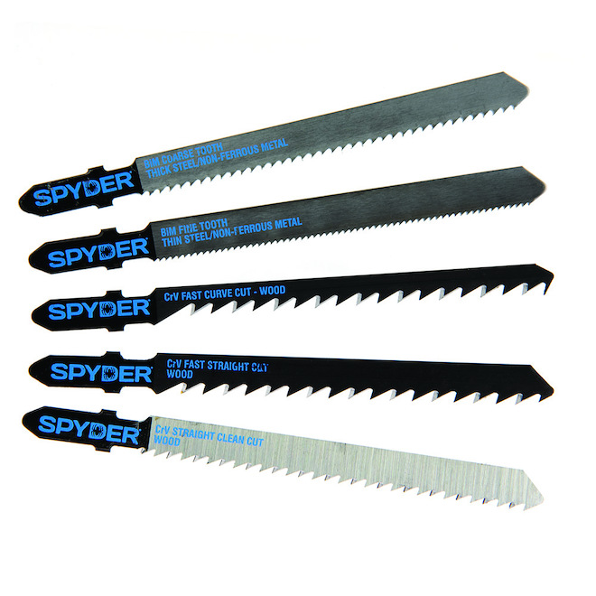 Spyder Jigsaw Bi-Metal Blades for Jigsaw - 5 Pieces