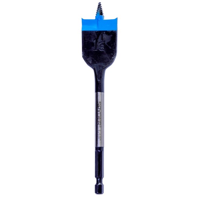 Spyder Stinger High-Speed Steel Woodboring Spade Bit - 1-Pack - 1-1/8-in x 6-in
