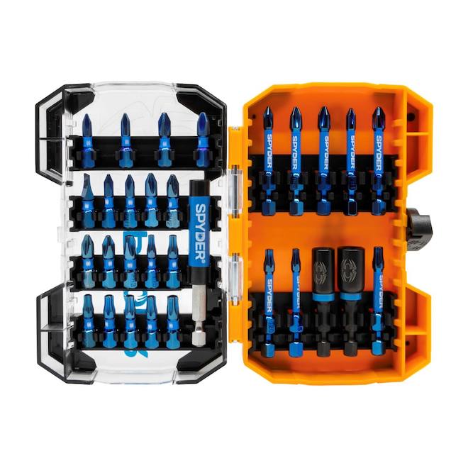 Spyder Mach-Blue Impact Bit Set 30 Pieces