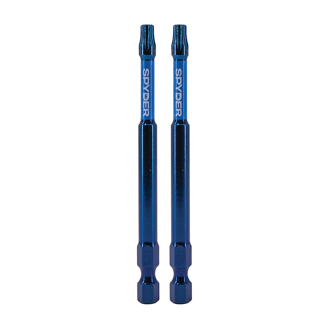 Spyder Mach-Blue 2-Piece - 1/4-in x 3 1/2-in - T25 - Impact Driver Bit Set