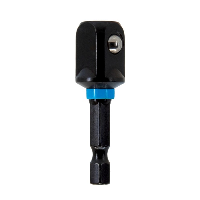 Spyder Impact Black Oxide Finish Steel Square Drive Socket Adapter - 1/4 x 1/2-in