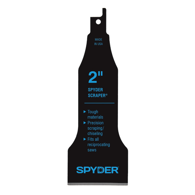 Spyder 1-Pack Reciprocating Saw Scraper Attachment - 2-in