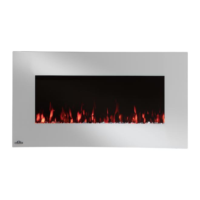 Lumi by Napoleon® 36-in White Wall mount Electric Fireplace with Diamond Media, 5000 BTU, 6 Colour options