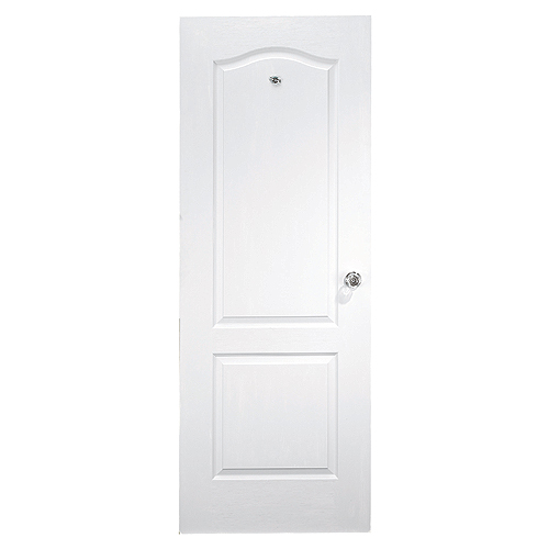 Metrie Interior Door - 2-panels - Textured Surface - Primed Finish - Traditional Style