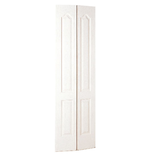 Metrie 30-in x 80-in x 1 3/8-in White Primed 4-Panel Bifold Door