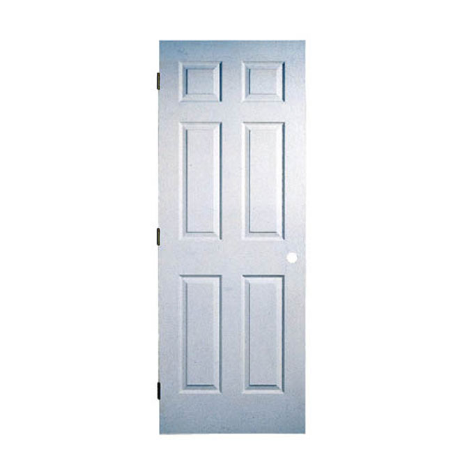 32-in x 80-in 6-Panel Textured Primed Pre-Machined Interior Door