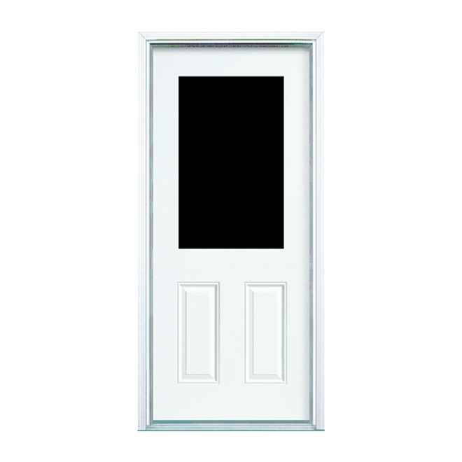Masonite Steel Entry Door - 2 Panels - 32-in W x 80-in H - Right-Handed Swing