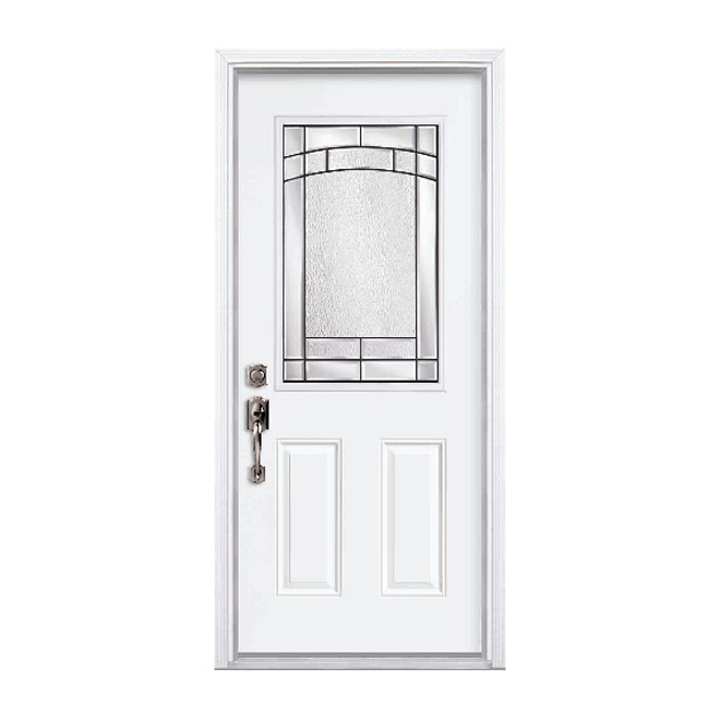 Masonite Element 24-Gauge Steel Entry Door - White - 36-in W x 80-in L - Right-Handed Swing
