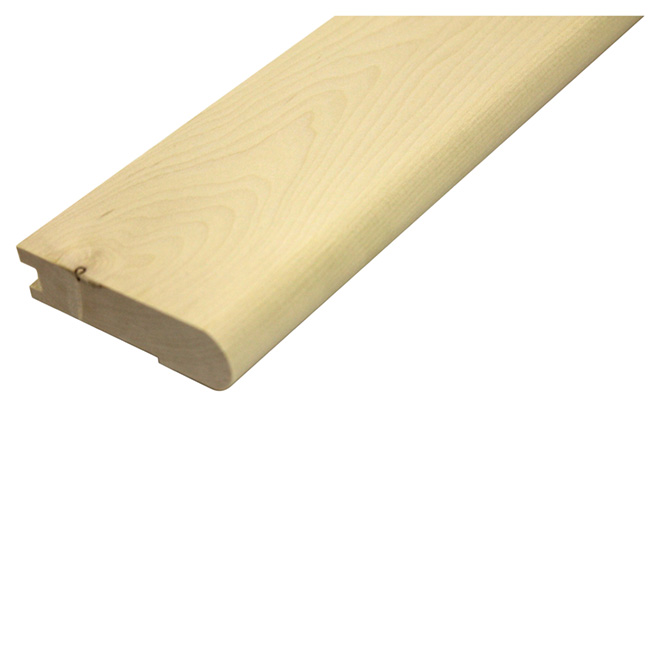Finium Stair Nosing - Bullnose - 3/4-in T x 3-in W x 90-in L - Natural Finish - Maple