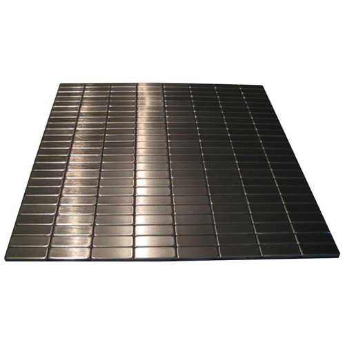 SpeedTiles Brushed Steel Peel and Stick Metal Wall Tiles - 24 Pieces - 11.42 W x 11.57-in L x 5-mm D