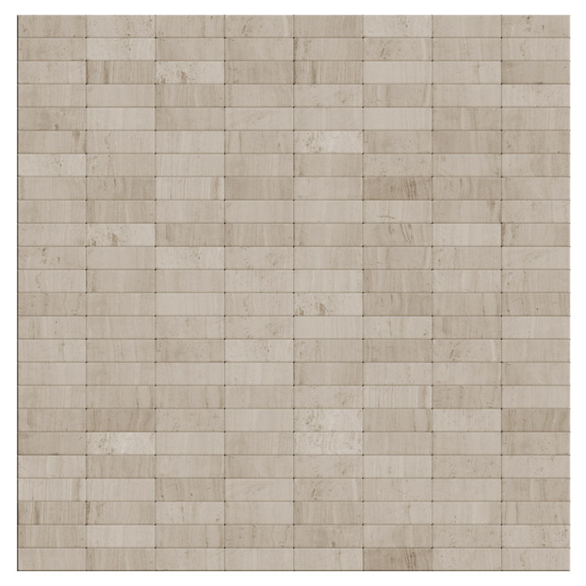 SpeedTiles Snowy Self-Adhesive Marble Stone Tiles - 11.4-in W x 11.6-in L x 5-mm D - 12 Pieces