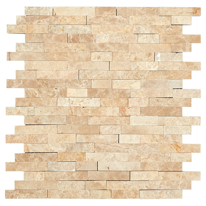 SpeedTiles Self-Adhesive Stone Wall Tiles - 8-mm D - 11.77in W x 11.57-in L - 12 Pieces