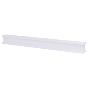 Dogberry Cottage Fireplace Mantel 48 x 6 x 5.5-in - White