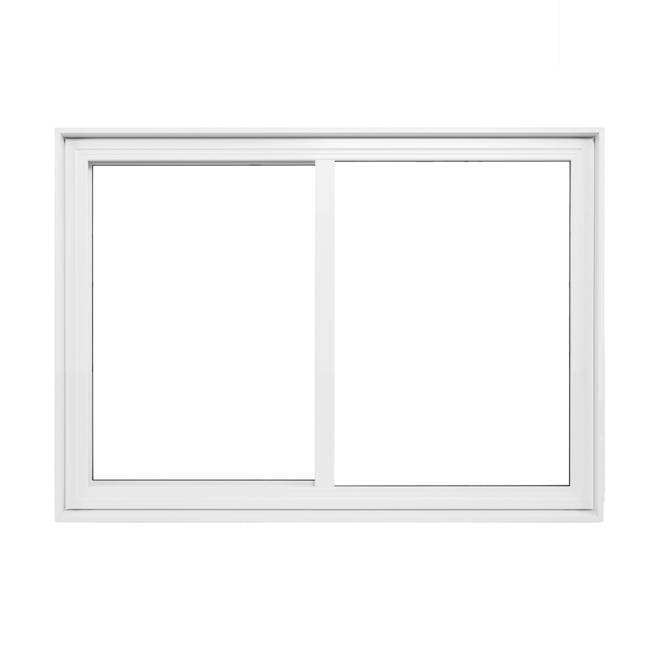RONA by Lajeunesse Single Sliding Window - White - PVC Cladding - 48-in W x 36-in H