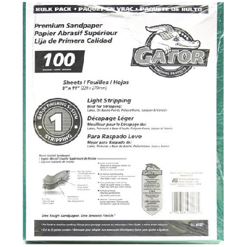 Coarse Premium Sandpaper 100 Grit - 120/Pack