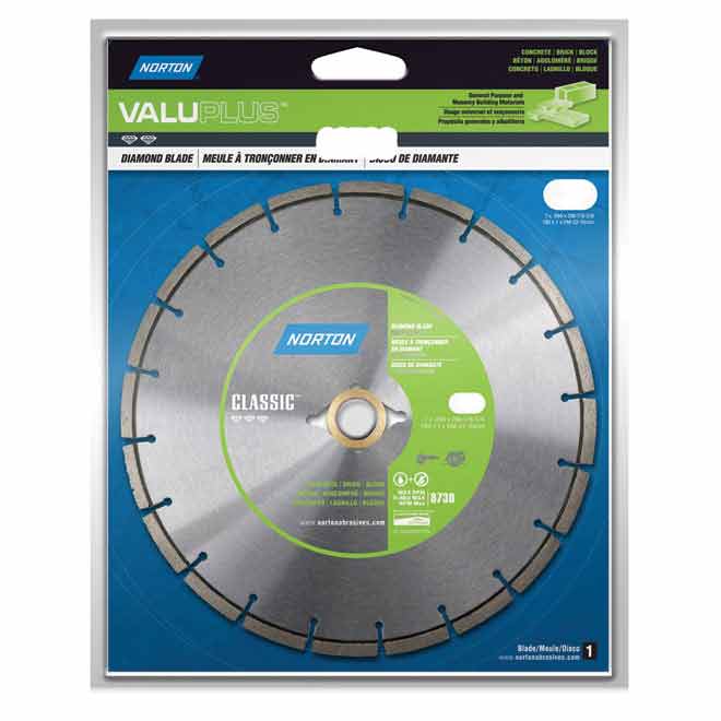 Norton Classic Diamond Segmented Circular Saw Blade - Alloy Steel - 12-in Dia - 5/8-in Arbour