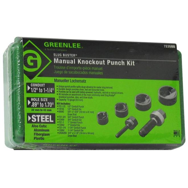 Greenlee Manual Knockout Punch Set