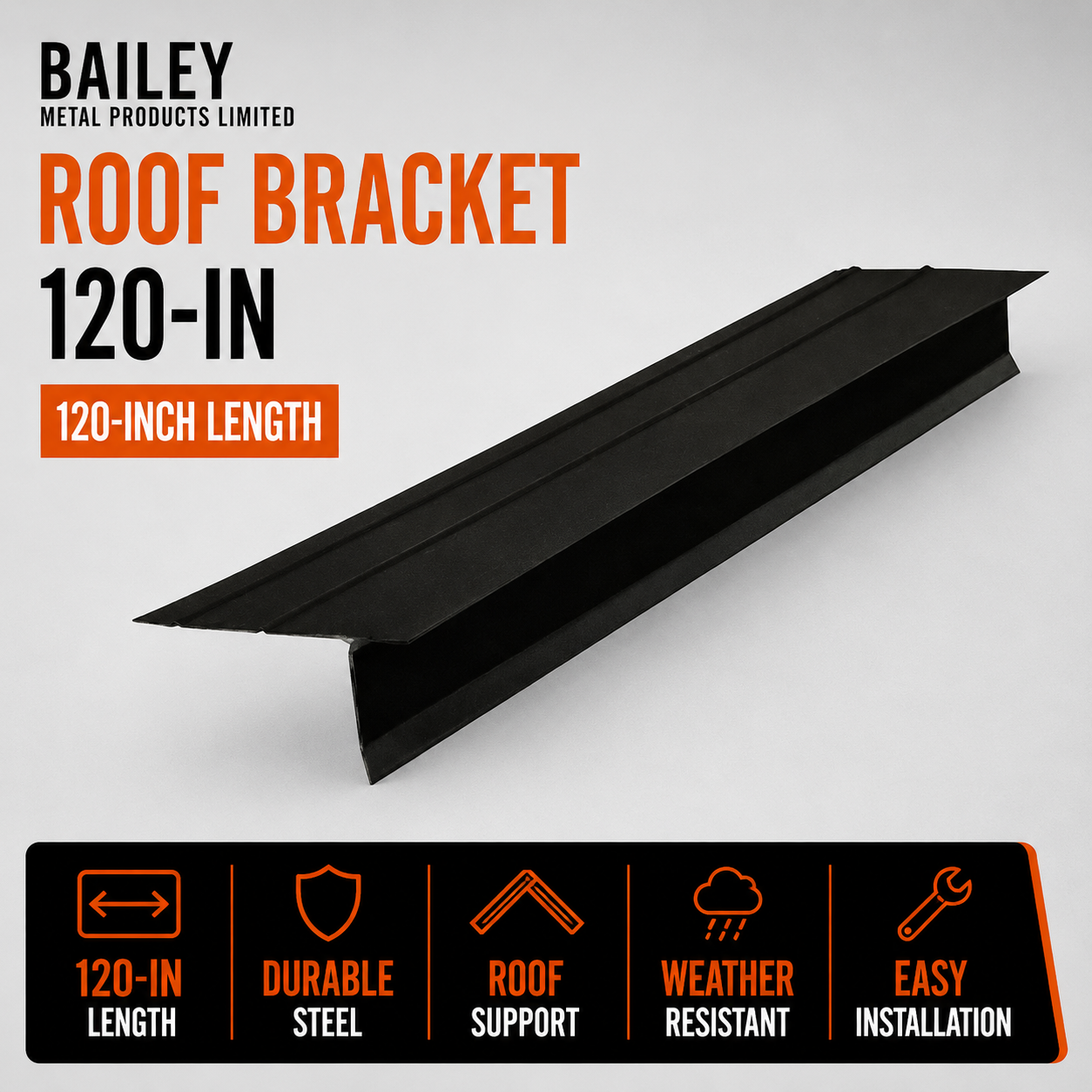 Bailey Metal Products Limited 120-in Roof Bracket