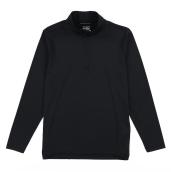 Tilley Tuff Long-Sleeve Technical Top for Men in Black Nylon with 1/4 Zip - Medium