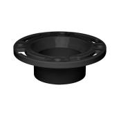 3-in - 4-in Dia. Black ABS Toilet Flange w/ Test Cap