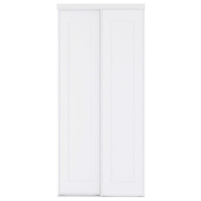 Landon & Co. Primed Sliding Door with 1 Panel for Closets 36 x 80-in - White