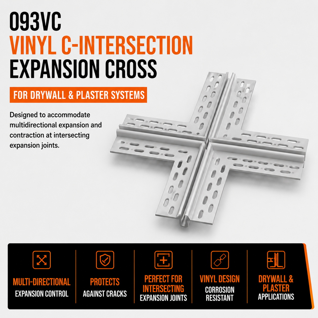 093VC Vinyl C-Intersection Expansion Cross