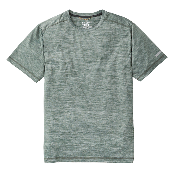 Tilley Tuff Men's T-Shirt in Stretchable Green Nylon - Small