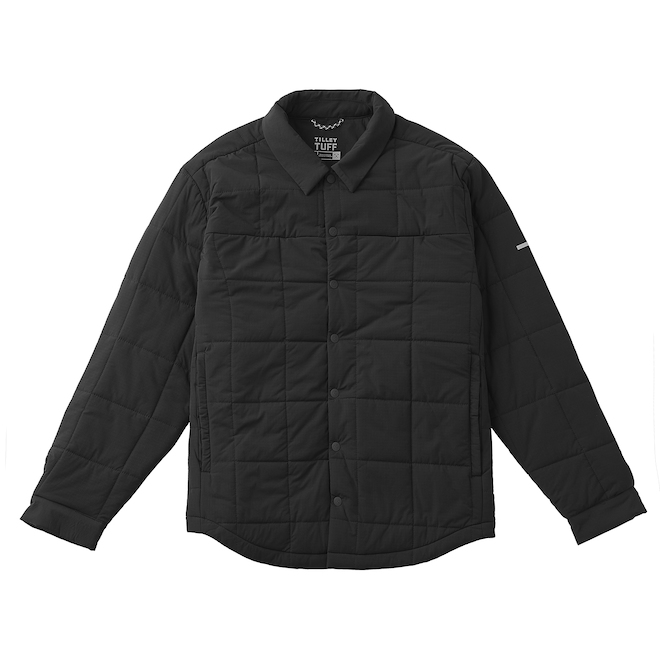 Tilley Tuff Quilted Work Jacket for Men in Black Nylon - XX-Large