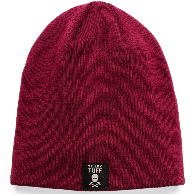 Tilley Tuff Knit Beanie for Men - One Size - Maroon