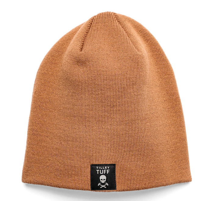Tilley Tuff Knit Beanie for Men - One Size - Sand