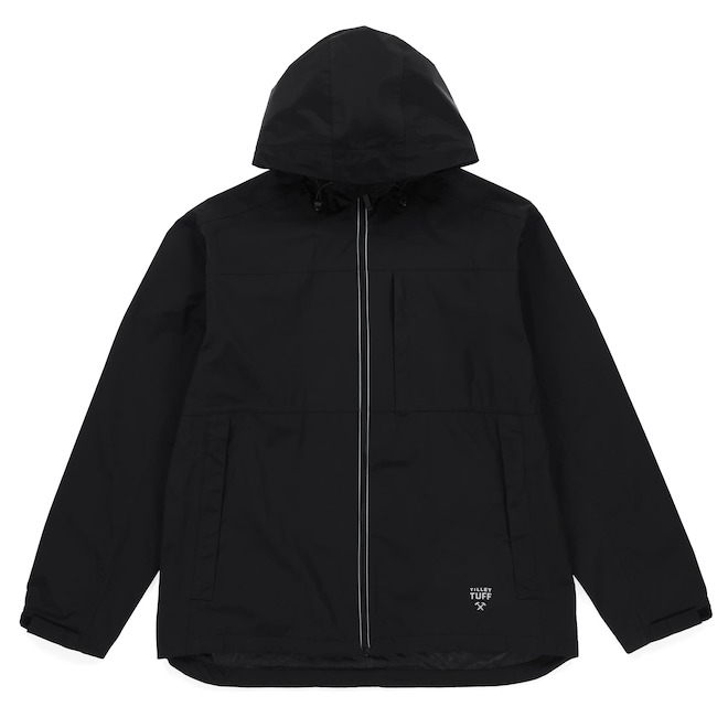 Tilley Tuff Windbreaker Jacket for Men Water-Repellent in Black Polyester - 3X-Large